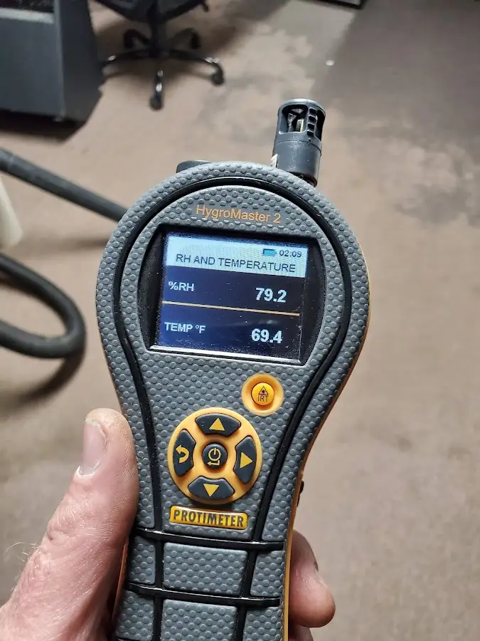 Moisture meter humidity assessment for Fire & Smoke Damage Restoration in San Marcos